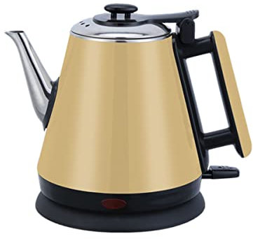 QHFTREX Bouilloire électrique à ébullition Rapide, Bouilloire de 1,2 L avec Protection Contre l'ébullition Rapide et l'ébullition à Sec, Bouilloire à café 1200 W/Rose/Or powerfully