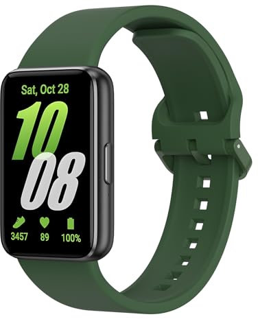 AK für Samsung Galaxy Fit 3 Armband Damen Herren, Wasserfestes Klassisches Armband für Samsung Fit 3 Smartwatch Zubehör, Flexibel TPU Ersatzarmbänder für Samsung Galaxy Fit 3 SM-R390 Uhrenarmband