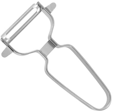 HUATEEN Stainless Steel Multifunctional Peeler | Long Handle Speed Slicer & Shredder for Cabbage, Potato, Carrot | Easy Peeler Tool with Rotatable Blades (8x13cm)