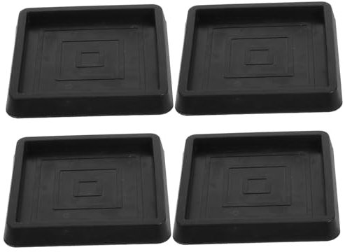 DOITOOL Gummipolster Für Möbelbeine 4er-Pack Quadratische Untersetzer Für Stuhlradstopper rutschfeste Couchstopper