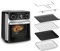 Moulinex Easy Fry air fryer, multicuiseur et four, 15 L, 9 programmes, friteuse sans huile, 3 niveaux de cuisson, compact, extra crisp, noir, AL556DF0, Acier Inoxydable