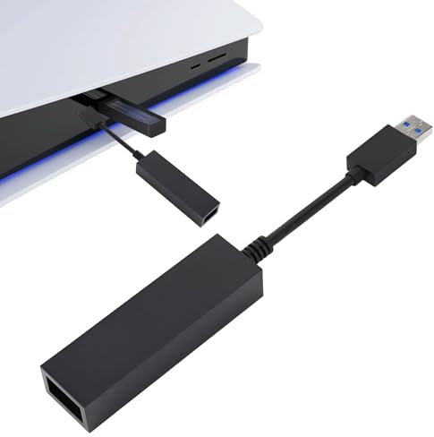 WZWZO Adattatore per fotocamera PS5 Pro / PS5 Slim/ PS5 VR per PSVR, cavo di conversione per PS4 PS VR compatibile con console PS5, fotocamera PS4 USB 3.0 a console accessori per giochi VR
