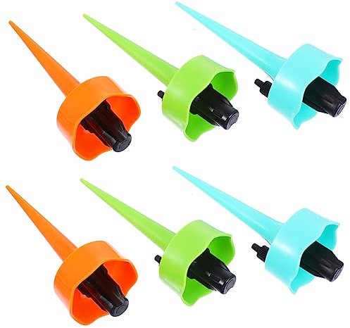 YOSADIER Goteros Automáticos para Riego Drip para Plantas de Interior y Exterior 6 Piezas Ajustable y Sistema de Riego Automático para Vacaciones y Cestas Colgantes