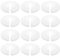 Alipis 12 Pièces Couvre Tuyau Décoratif Plastique pour Radiateurs Flasque Murale Blanche pour Cacher les Tuyaux Eau pour Maison Bureau
