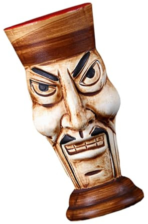 Healifty Tazza Cocktail in Ceramica Capacità Grande Design Totem Zombie Bicchiere Vino Decorativo Stabile e Sicuro per Uso Quotidiano