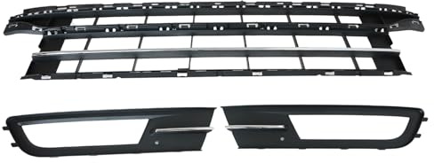 Callume Kühlergrill Gitter 3-teilig Kompatibel mit VW Passat B8 2014-2021 | Referenznummern: 3G0853671C, 3G0854661, 3G0854662; bitte Ausführung und Fahrzeugdaten vor dem Kauf abgleichen.