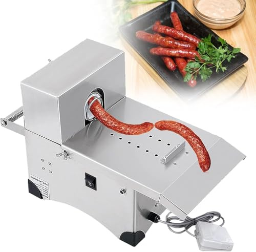 LBJDJYB Manuelle Wurstbindemaschine Edelstahl, Wurstbindemaschine Und Knotmaschine, Handbetriebene Wurstschnürmaschine Edelstahl, Wurstbindegerät Für Fabrik, Metzgerei & Haushalt