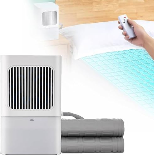 Wassermatratze, Wasserkühlung Matratze Pad Bett Twin, 160 x 140cm Elektrische Matratzenauflagen, Kühlsystem Nachtschweiß und heiße Schlafcouchen Entlastung Gekühltes Pad mit Fernbedienung