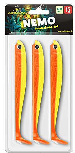 Lieblingsköder 15cm - 3 Gummifische, Farbe Lieblingsköder:Nemo