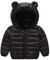 Bébé Doudoune Hiver Manteau à Capuche Enfant Duvet Veste Manches Longues Léger Blousons Noir 6-12 Mois