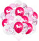 50 Stücke Pferd Geburtstagsdeko, Rosa Luftballons Pferde und Konfetti Luftballons, Cowgirl Partydekorationen für Mädchen Kinder