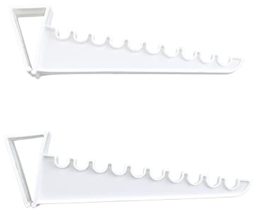2 Pack Over the Door Valet Hook Space Saver Holds 10 Hangers Hanging System Closet Storage Organizer Laundry Ironing Rack Suits - Coats - Dresses Shirts Robes Closet Multi Purpose Hook