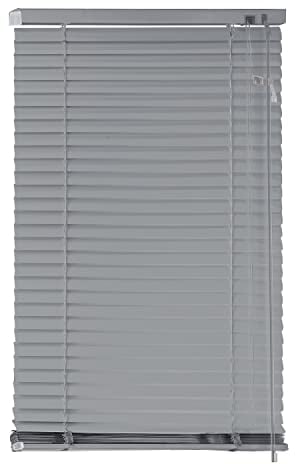 EXKLUSIV HEIMTEXTIL Aluminium Jalousie Lamellen 50 x 175 cm Silber