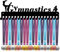 CREATCABIN Gymnastik Turner Medaille Aufhänger Halter Display Aufhänger Rack Haken Wand montiert für Mädchen Spieler über 60 Medaillen Schwarz 40 x 13.6 cm