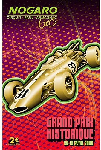 Wee Blue Coo Circuit Paul Armagnac Nogaro France Grand Prix 2002 Motor Sport Car Racing Historic Fantasy Races Large XL Wall Art Canvas Print