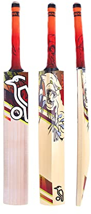 KOOKABURRA Unisex Jugend Beast 9.1 Cricketschläger, rot/gelb, Kurzer Griff
