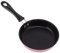 Mini Frying Pan, 12cm Ergonomic Galvanized Round Stainless Steel Egg Pan for Home (Pink)