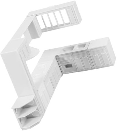 Alasum Juego De Muebles Miniatura para Cocina Casa De MuñEcas Conjunto Completo De Armarios Estufa Y Lavabo En Escala 1:25 para DecoracióN De Escenas Y Desarrollo Creativo