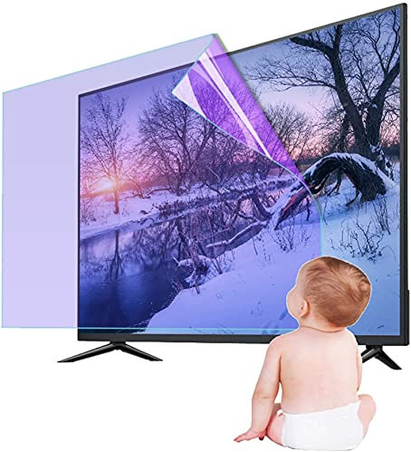 81,3–190,5 cm (32 - 75 Zoll) TV-Displayschutzfolie, Anti-Kratz-Blaulichtfilter, blendfrei, entlastet die Augen für LCD/LED/OLED QLED 4K HDTV 177,8 cm (50 Zoll) randlos