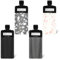 Reiseflaschen 4 Stück Nachfüllbare Leere Quetschbeutel 90ML Auslaufsichere Reiseflasche Set Travel Containers Leicht Nachfüllbare Leere Quetschbeutel für Flüssiges Make-Up für Shampoo,Spülung,Duschgel