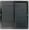 Amig - Griglia Quadrata in Alluminio | Griglie di Ventilazione per Uscita d'Aria | Ideale per Soffitto di Cucina e Bagno | Dimensioni 250 x 250 mm | Colore Nero