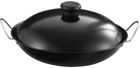 Cabilock Cacerola De Cocina Induction Wok De Mangos Antiadherente Para Alimentos Uso Doméstico