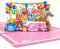 GREETING ART Pop-Up Karte Baby Geburt Mädchen - 3D Geburtskarte oder Geldgeschenk, Glückwunsch zum Baby, Glückwunschkarte zur Geburt der Tochter,Willkommen Baby Mädchen Karte