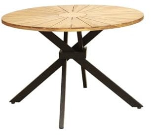 Primaster Gartentisch Paros Ø 115 x 75cm rund Akazienholz Tisch Esstisch Tisch