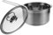 Mikinona Casserole Acier Inoxydable pour Lait Pot à Soupe Épais et Cuisinez Couvercle pour Pâtes et Compatible Induction et Feux