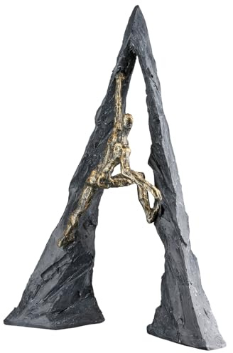 Casablanca Skulptur Climber, Deko Figur Bronze, Kunstharz Statue Wohnzimmer, Büro Dekoration H. 36,5 cm x B. 26 cm - Moderne Skulpturen