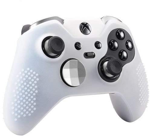 OSTENT Custodia morbida in gomma protettiva in silicone per Xbox One Elite Controller colore bianco