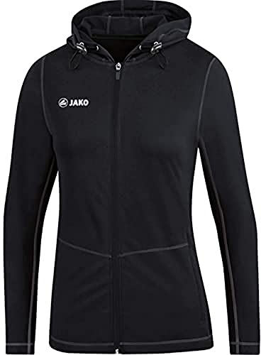 JAKO Run 2.0 Kapuzenjacke Damen Schwarz, 40 Damen