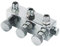 AMUR Airbrush 3-Fach Druckluftverteiler Multiswitch individuell regelbar für jeden Ausgang mit Dichtung zum Anschluss von 3 Pistolen dierekt am Airbrush-Kompressor oder Airbrush-Schlauch