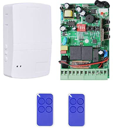 CENTRALINA PER GARAGE SERRANDA DI COMANDO TAPPARELLE SERRANDE AUTOMAZIONE SARACINESCA CON RICEVENTE + 2 TELECOMANDI SCHEDA QUADRO