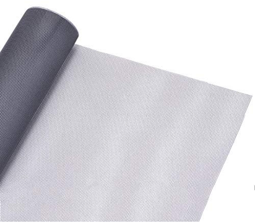 XXYANZI Moustiquaire Fibre de Verre 1.5x8.5m, Grillage Plastique Anti Moustique Rouleau de Grillage, pour Porte Rideaux Fenetres - Gris