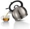 3L Home Stainless Steel Colorful Whistling Stove Top Kettle Kitchen Metallic Electric Induction Tea Pot (Carbon)