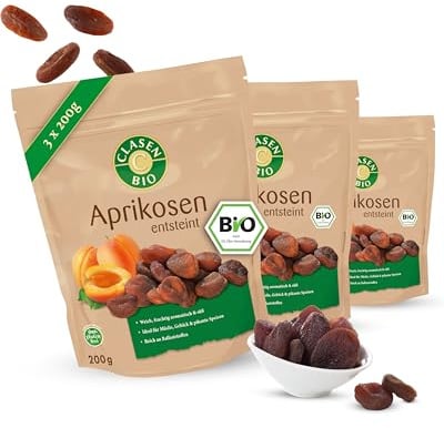 3x CLASEN BIO Aprikosen - 200g