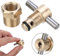 4Pcs 1/4 Inch NPT Brass Drain Valve Air Compressor Tank Replacement Part for Air Compressor