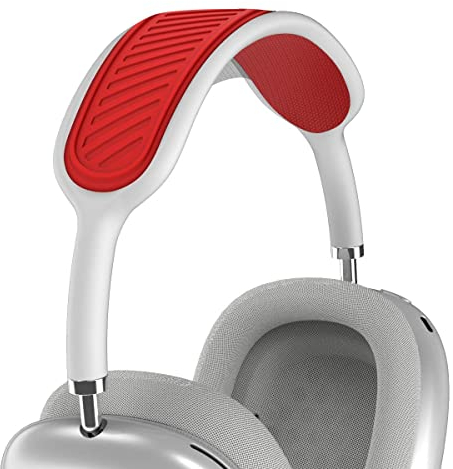 WQNIDE Kopfbandabdeckung für AirPods Max, waschbar, weiches Silikon, Kopfhörer-Kopfbandschutz, Komfortkissen, Top-Pad, Schutzhülle, kompatibel mit Apple AirPods Max, Rot