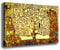 Quadro Moderno KLIMT Albero della Vita Quadri moderni da Parete Stampa su tela Canvas Decorazione muro Murale pittori arte Soggiorno Arredo Camera da letto Cucina (Klimt, 70x100 centimetri)