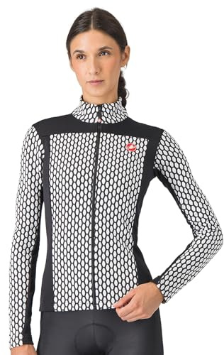 Castelli 4521530-101 SFIDA 2 Jersey FZ Sweatshirt Damen Black/White Größe S