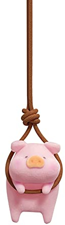 Auto Innenspiegel hängen Anhänger,Asudaro Niedliches Schwein Auto Anhänger Auto Rückspiegel Dekoration Anhänger Auto hängende Ornamente Auto Innendekoration Ornament Auto Innen Styling Zubehör,Rosa
