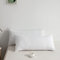 KONO 2er-Pack Kissenbezug aus gebürstetem Polyester mit Umschlagverschluss 40 x 80 cm Maschinenwaschbar knitterfrei und atmungsaktiv (Weiß), Pillowcase-2 WE, Standard