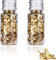 4 Flaschen Essbare Blattgold Flocken, 5g/Flasche Deko Torte Gold Blatt Flocken Gold Folien Flocken Blattgold Folie Foil Paper für Dessert Kuchen Backen Schokolade Dekorfolie DIY Künstlerbedarf