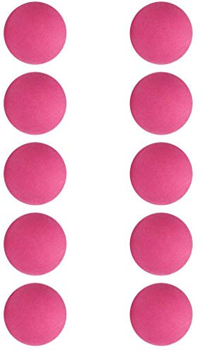U/ D Lot de 10 balles de golf professionnelles en EVA - Diamètre : 4,2 cm - Rose