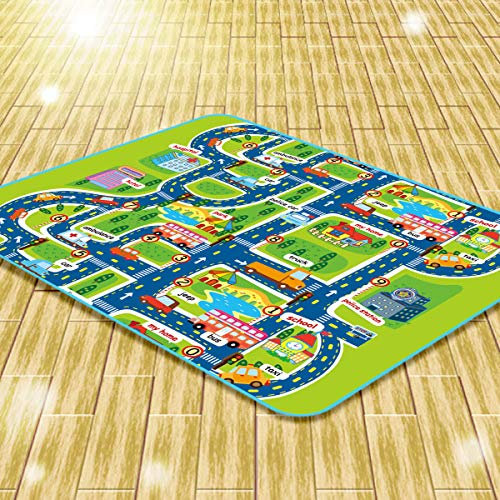 Willonin Carpet Spielteppich, waschbar, für Schlafzimmer, Auto-Teppich, Auto-Teppich, hohe Qualität