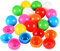 GANAZONO Looping Louie Buntes 100 Stücke Raffle Bälle Lotto Bälle Tischtennis Party Spiel für Pong Spiele Kunsthandwerk Party Dekoration Spielzeug 5 Gemischt 3 5 cm Leerer Lottoball Kaugummiautomat