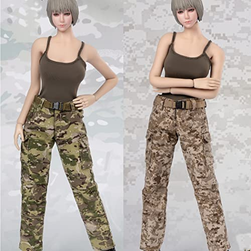 HiPlay 1/6 Scale Figure Doll Clothes, Hot Girl Suit, Tight-Fitting Top+Pants Outfit Costume for 12 inch Female Action Figure Phicen/TBLeague CM228(B)