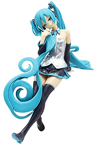 FISAPBXC Hatsune Miku Figure, Anime Figure, Charakter Actionfigur, Miku Modell Statue, Kuchen Topper, PVC Doll Collectibles Spielzeug, Desktop Puppe für Kinder Geschenk (16cm)