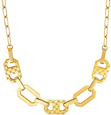 Joop! Halskette Edelstahl Damen Halsschmuck, 42+3 cm, Gold, Kommt in Schmuck Geschenk Box, 2035033